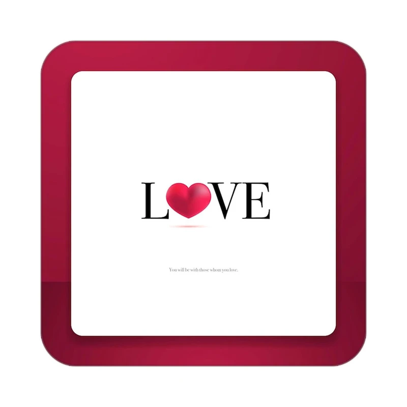 زیر لیوانی کاکتی طرح عاشقانه مدل mp39921