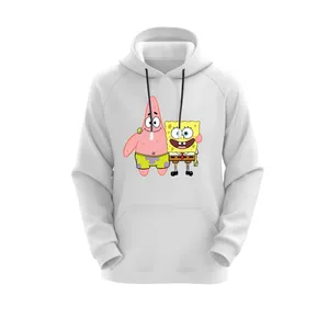 هودی زنانه مدل باب اسفنجی کد J81 سفید