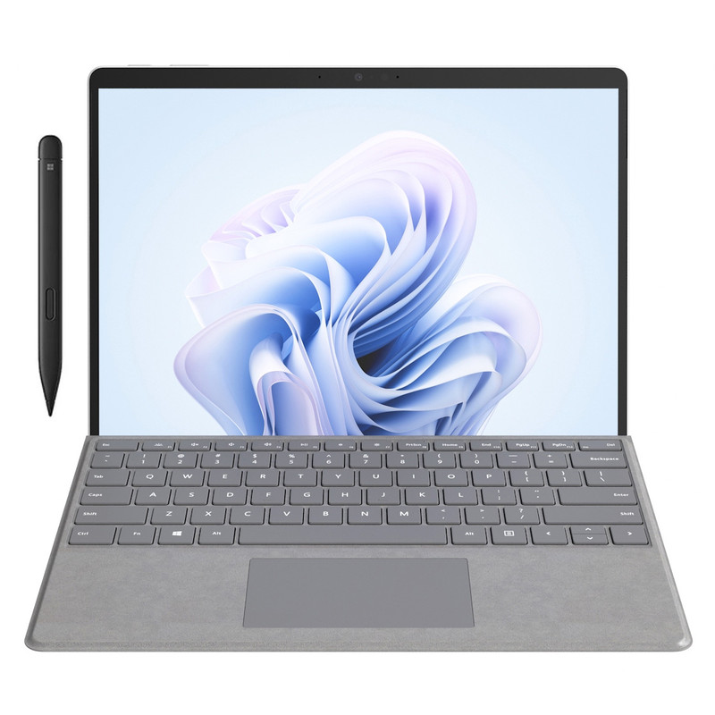 تبلت مایکروسافت مدل Surface Pro 9-i7 1255U ظرفیت 1 ترابایت و رم 32 گیگابایت به همراه کیبورد Signature Platinum و قلم Slim Pen 2