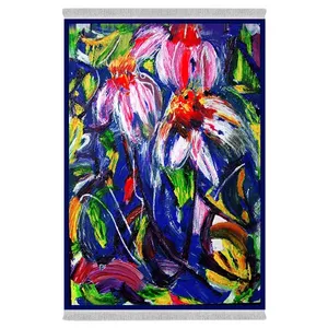 فرش پارچه‌ای دفه مدل فرشینه طرح مدرن کد 399