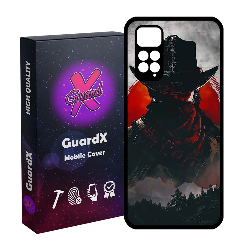 کاور گارد ایکس طرح Red Dead Redemption مدل Glass10733 مناسب برای گوشی موبایل شیائومی Redmi Note 11S/ Note 11 4G