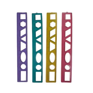 خط کش 20 سانتی متر مدل ژله ای بسته 4 عددی