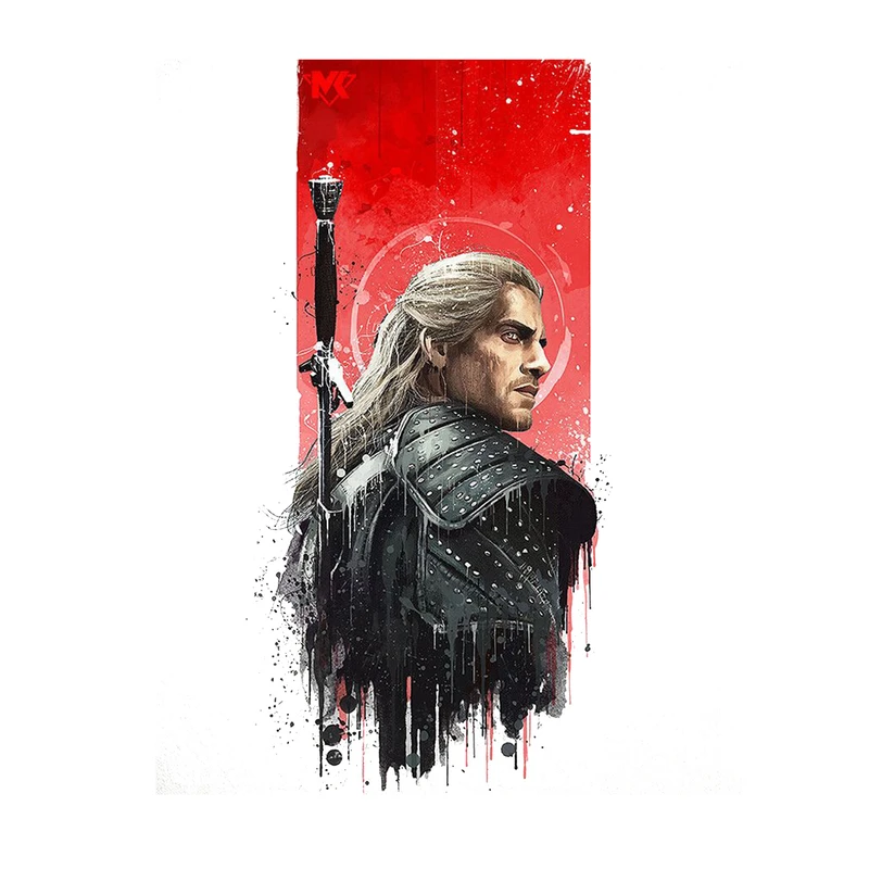 استیکر لپ تاپ و موبایل مدل بازی طرح ویچر Witcher کد 4160