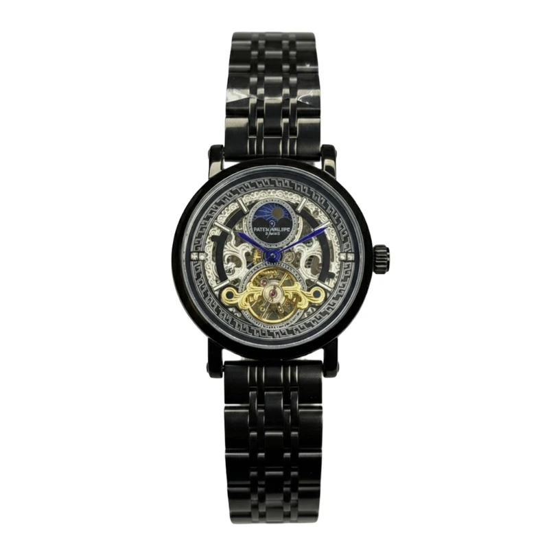 ساعت مچی عقربه‌ای اتوماتیک مردانه مدل ماه و خورشید 25 جواهر