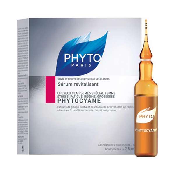 سرم احیا کننده مو فیتو مدل Phytocyane حجم 7.5 میلی لیتر بسته 12 عددی سرم احیا کننده مو فیتو مدل Phytocyane حجم 7.5 میلی لیتر بسته 12 عددی