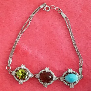 دستبند نقره زنانه مدل P655