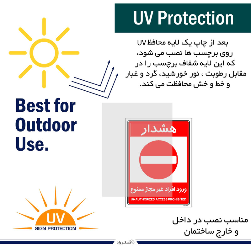 برچسب ایمنی مستر راد طرح ورود افراد غیرمجاز ممنوع مدل HSE-OSHA-1048 برچسب ایمنی مستر راد طرح ورود افراد غیرمجاز ممنوع مدل HSE-OSHA-1048