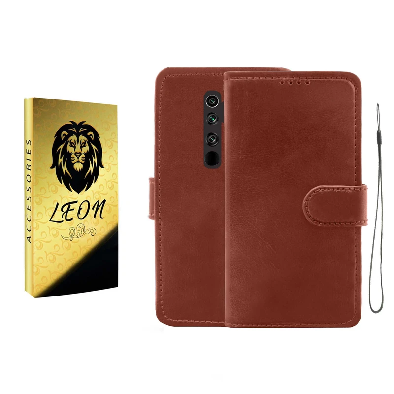 کیف کلاسوری لئون مدل Kif_Oro مناسب برای گوشی موبایل شیائومی Redmi Note 8 به همراه بند آویز