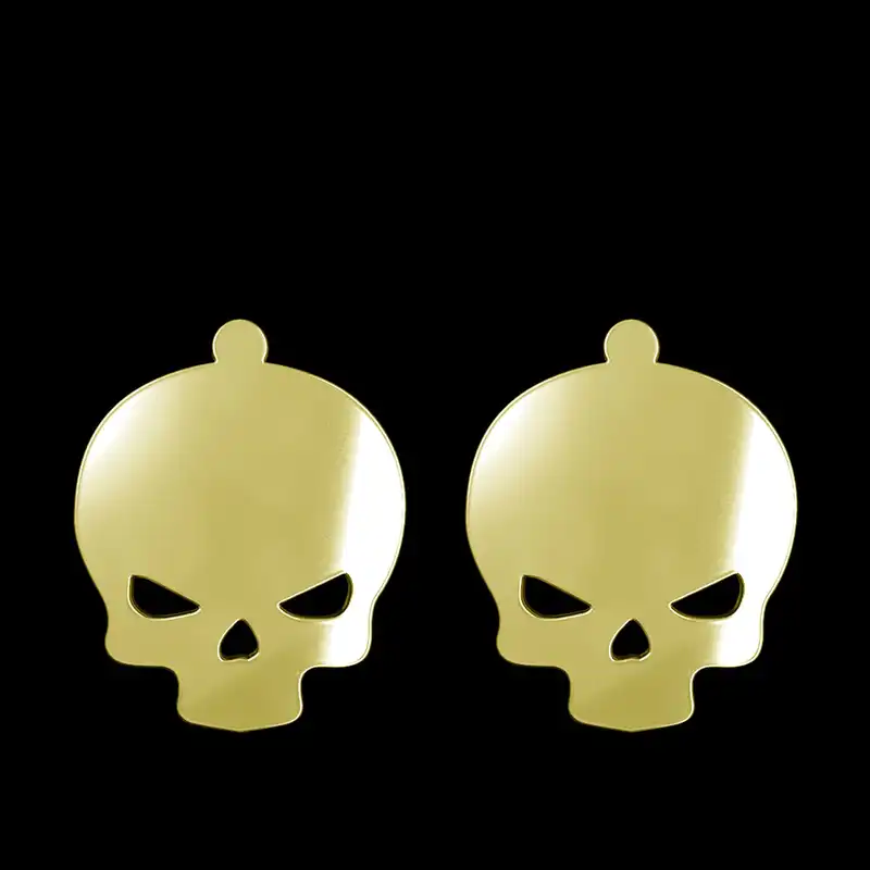 گوشواره طلا 18 عیار زنانه مدوپد مدل جمجمه کد GA1-15679