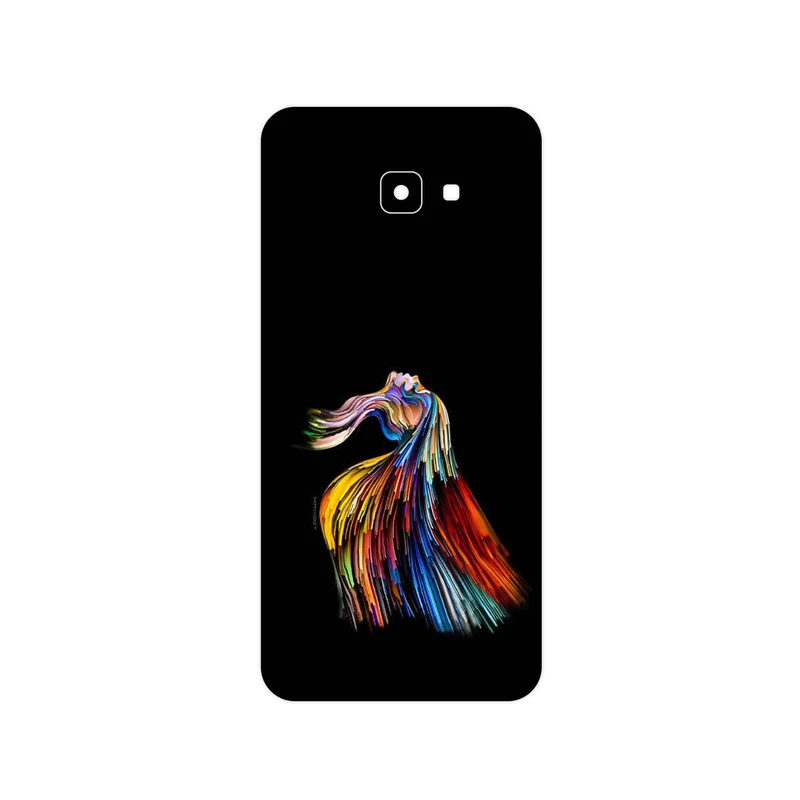 برچسب پوششی ماهوت مدل Rainbow Hair Digital Art مناسب برای گوشی موبایل سامسونگ Galaxy J4 Core