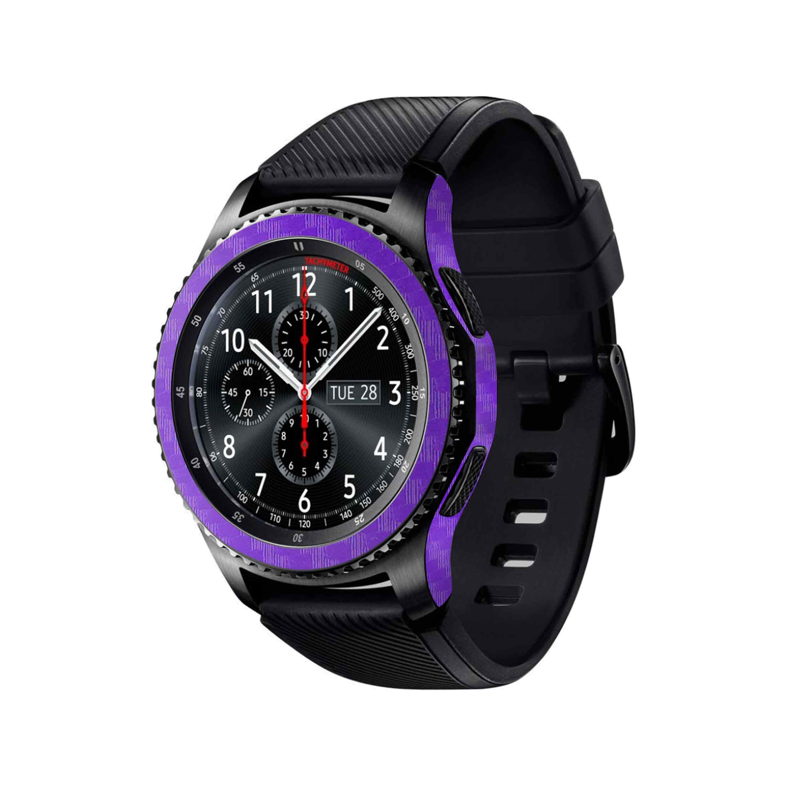 برچسب ماهوت طرح Purple-Fiber مناسب برای ساعت هوشمند سامسونگ Galaxy Gear S3 Frontier