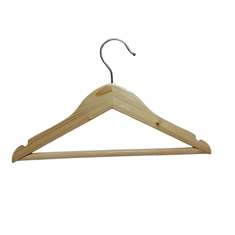 آویز لباس مدل چوبی کودک سایز 32 بسته 5 عددی 