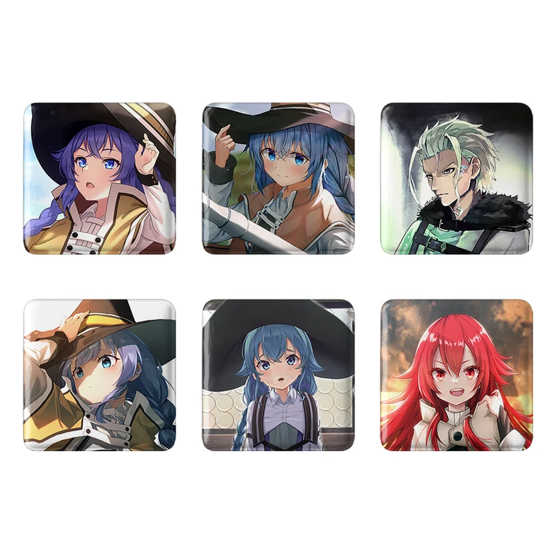 مگنت خندالو طرح انیمه موشوکو تنسی Mushoku Tensei کد 1504A مجموعه 6 عددی