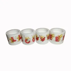جاشمعی طرح love کد 777 بسته 4 عددی 