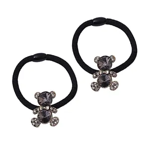 کش مو زنانه مدل خرسی بسته 2 عددی