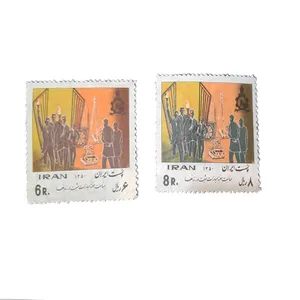 تمبر یادگاری مدل زندان ها کد IR1409 مجموعه دو عددی