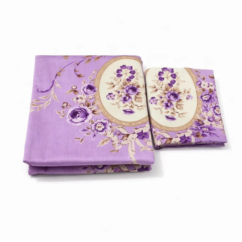 محافظ تشک مهمان پنبه یکنفره مدل طرحدار همراه با روبالشتی سایز 200*90 سانتی متر