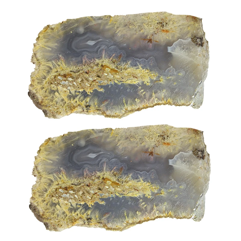 سنگ عقیق مدل شجر مویی کد H 13 مجموعه 2 عددی