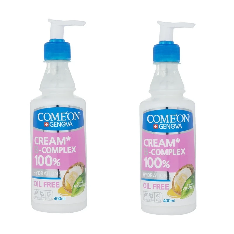 کرم مرطوب کننده کامان مدل oil free حجم 400 میلی لیتر مجموعه 2 عددی