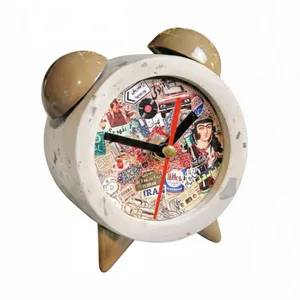 ساعت رومیزی سنگی مدل نوستالژی طرح ایران قدیم