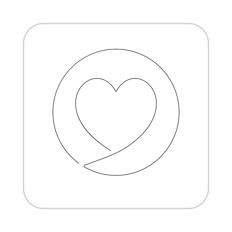 زیر لیوانی کاکتی طرح عاشقانه مدل mp37297