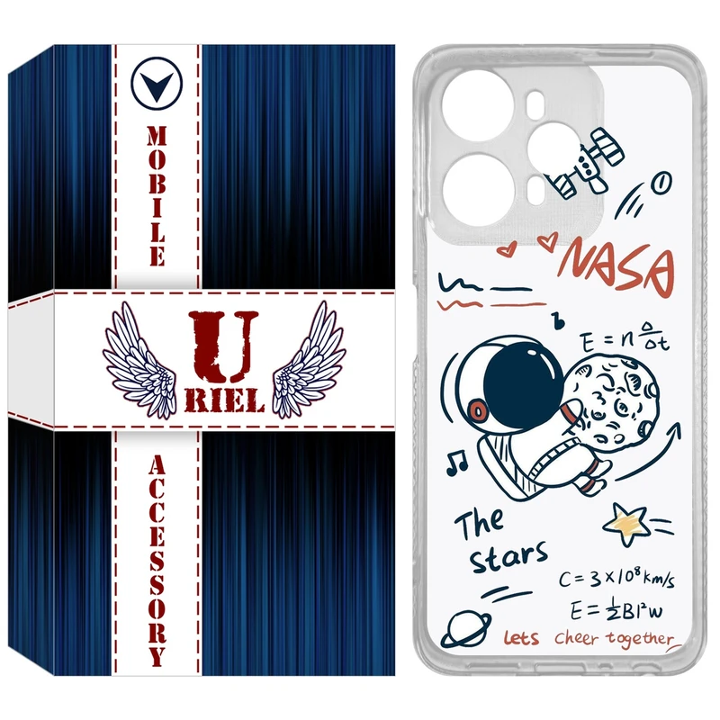 کاور یوریل مدل Clear کد 27 طرح ناسا مناسب برای گوشی موبایل وکال V1 / V1 Plus