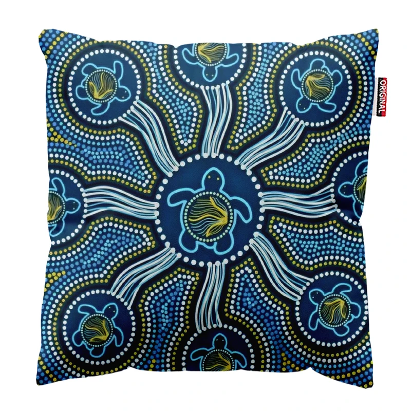 کوسن پاد آفرین مدل فانتزی طرح دریا کد PK403693 سایز 40*40 سانتی متر