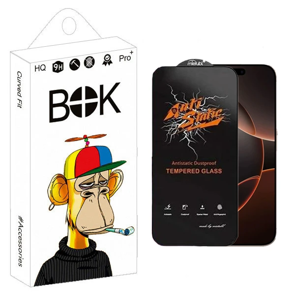 محافظ صفحه نمایش بوک مدل Antistatic Pro مناسب برای گوشی موبایل اپل iPhone 16 Pro