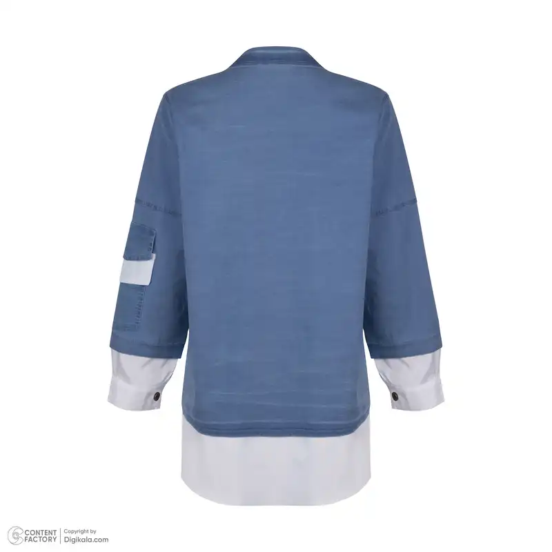 مانتو زنانه مدل جین کاغذی دو لایه