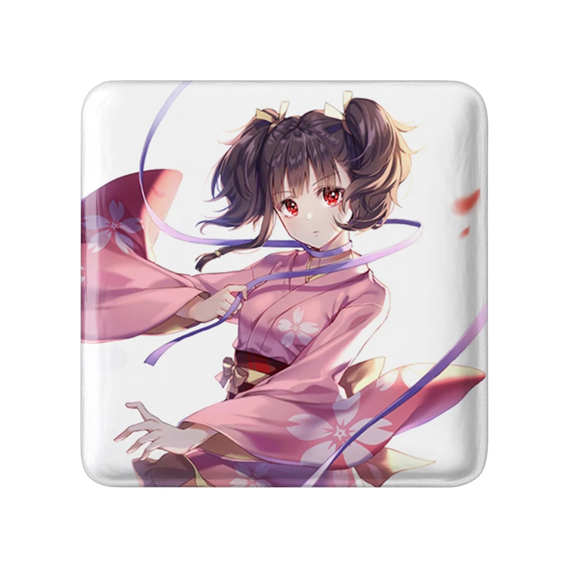 مگنت خندالو طرح مومی انیمه کابانری (Kabaneri) مدل مربعی کد 36013