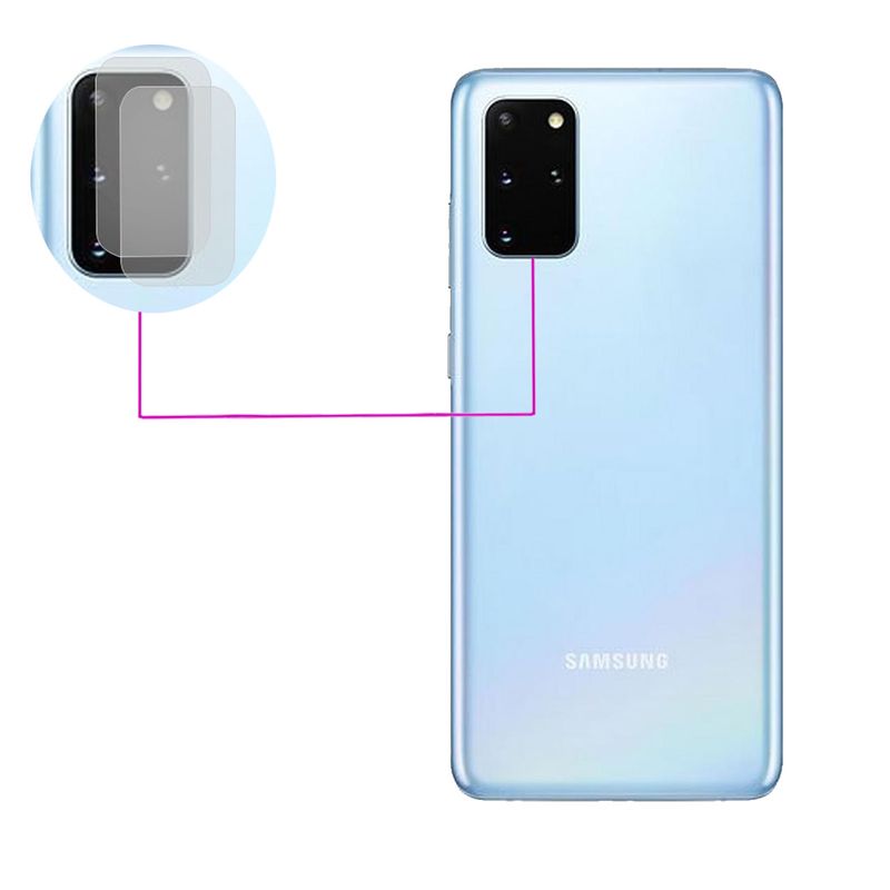 محافظ لنز دوربین مدل LTP مناسب برای گوشی موبایل سامسونگ Galaxy S20 Ultra بسته دو عددی