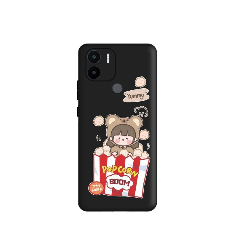 کاور قاب گارد طرح پاپ کرن دخترانه کد m6084 مناسب برای گوشی موبایل شیائومی Redmi A1 Plus / Redmi A2 Plus