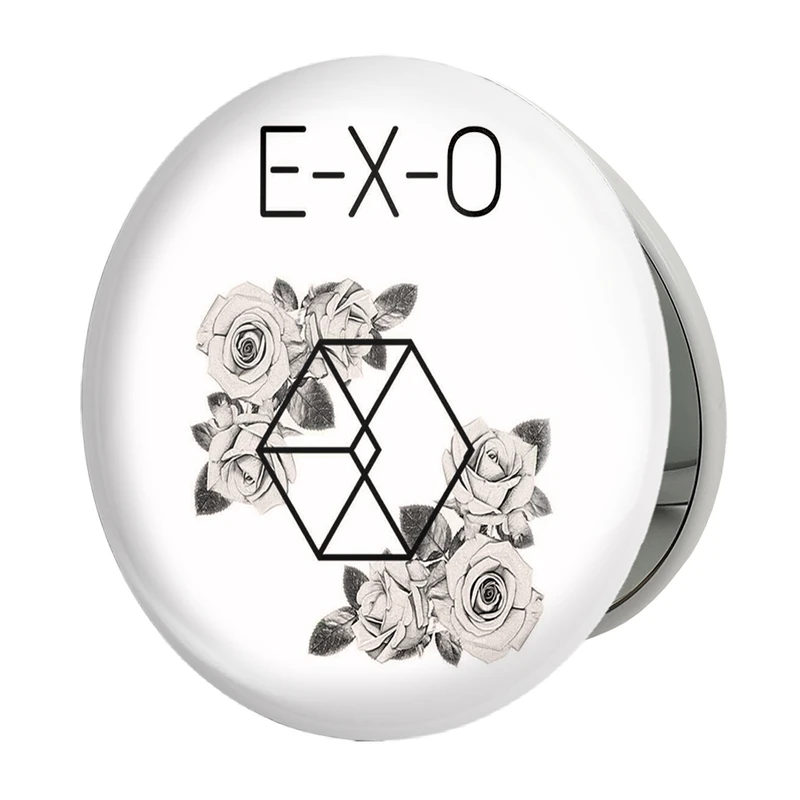 آینه جیبی خندالو طرح گروه موسیقی اکسو EXO مدل تاشو کد 2534 