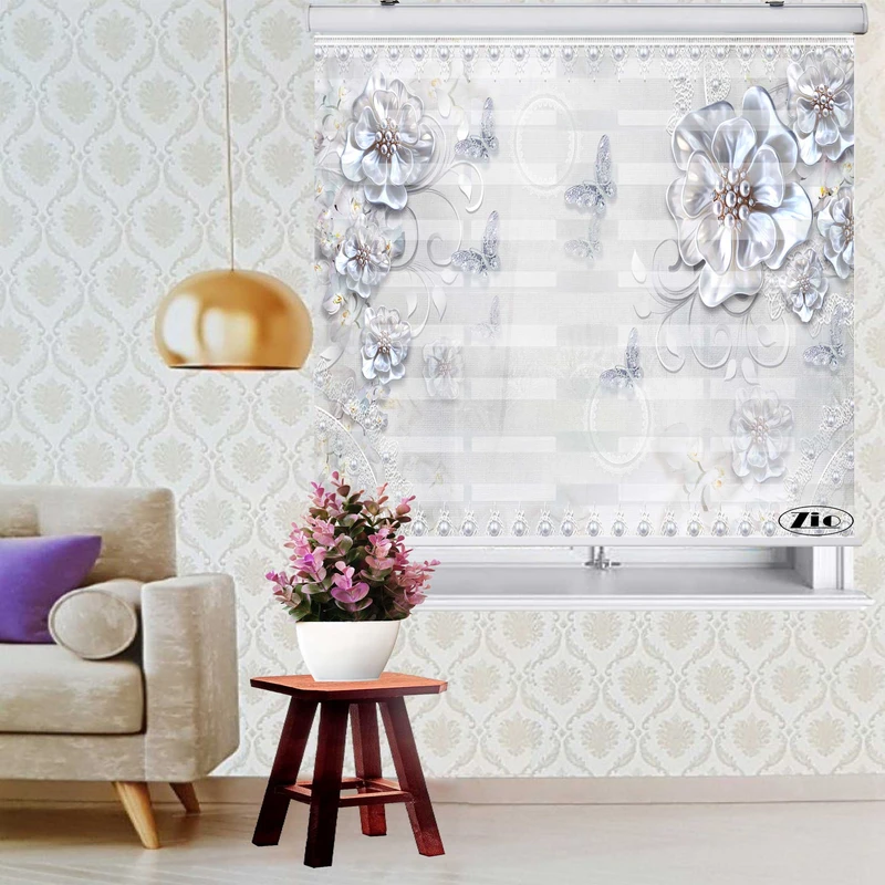پرده زبرا زیو کد 3D1045 سایز 150x200 سانتی متر