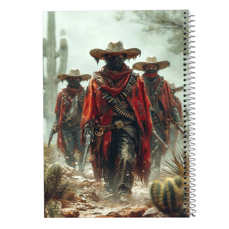 دفتر ژورنال نویسی 50 برگ مدوپد مدل نقطه ای طرح رد دد red dead کد DF13493