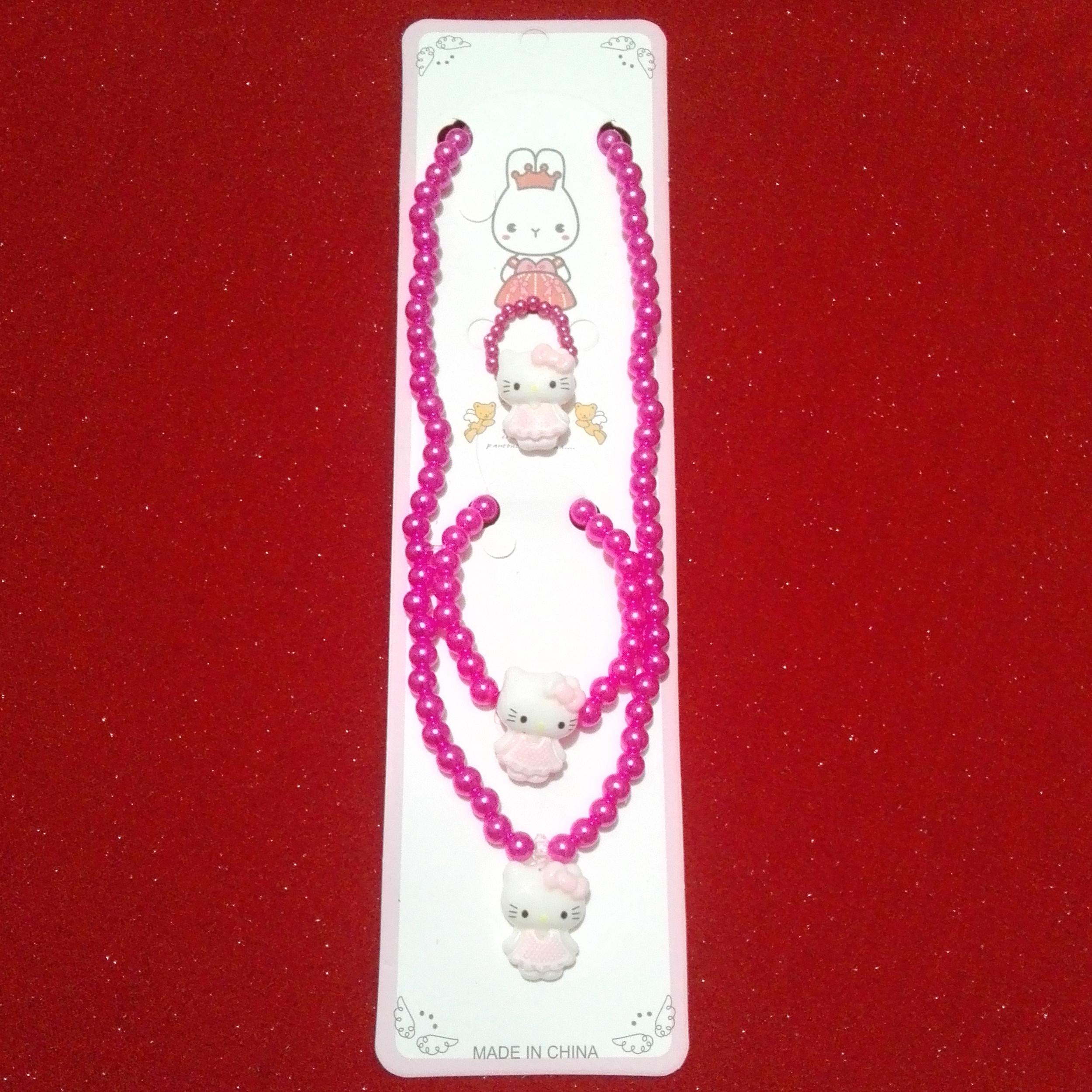 نیم ست دخترانه مدل مروارید کشی طرح کیتی کد 302 نیم ست دخترانه مدل مروارید کشی طرح کیتی کد 302