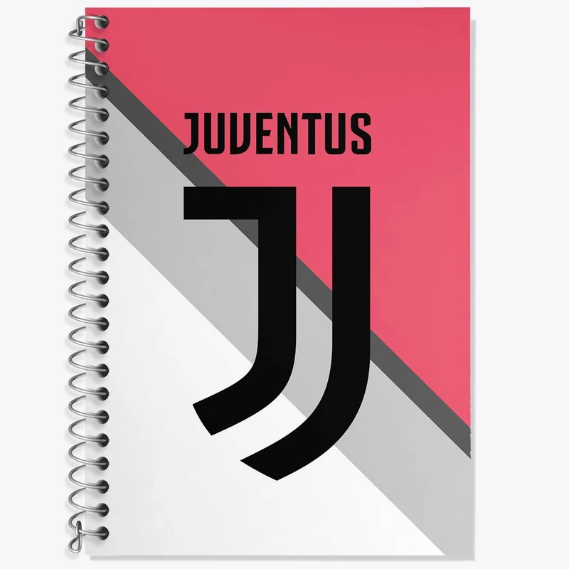 دفتر زبان 50 برگ خندالو مدل دو خط طرح باشگاه یوونتوس کد 26841