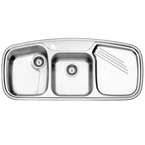 سینک ظرفشویی استیل البرز مدل 614 توکار