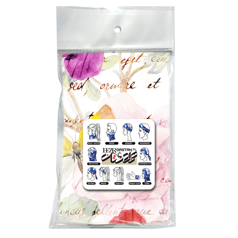دستمال سر و گردن هزاردستان طرح پروانه ها مدل DB55