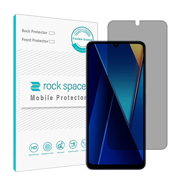 محافظ صفحه نمایش پرایوسی راک اسپیس مدل HyPRV مناسب برای گوشی موبایل شیائومی Poco C65