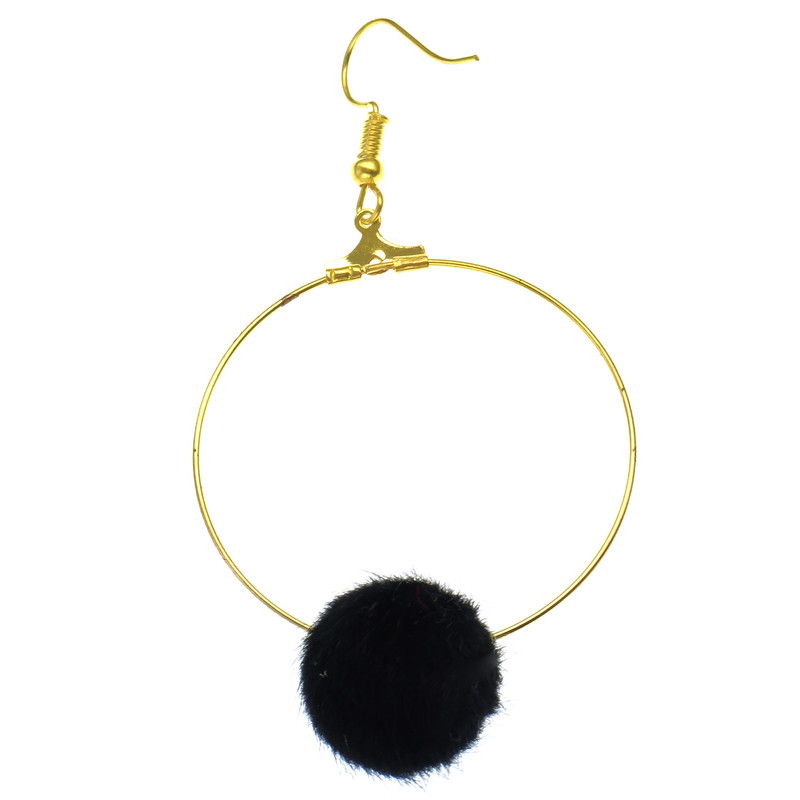 گوشواره دخترانه مدل گوی و حلقه