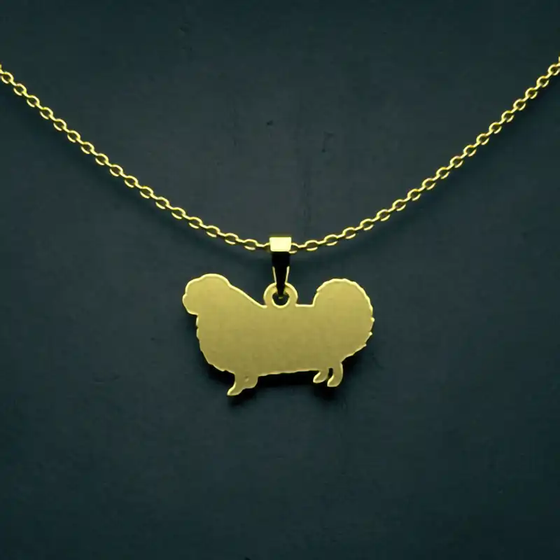 گردنبند طلا 18 عیار زنانه مدوپد مدل سگ کد J3-1-1001