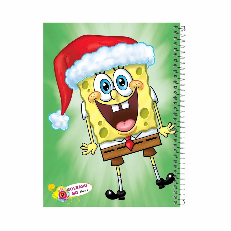 دفتر مشق 80 برگ گلبرگ طرح باب اسفنجی کد 929