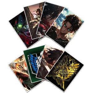 استیکر و برچسب گوفی مدل ارن میکاسا انیمه اتک آن تایتان Attack on Titan Anime کد AOT02 مجموعه 8 عددی