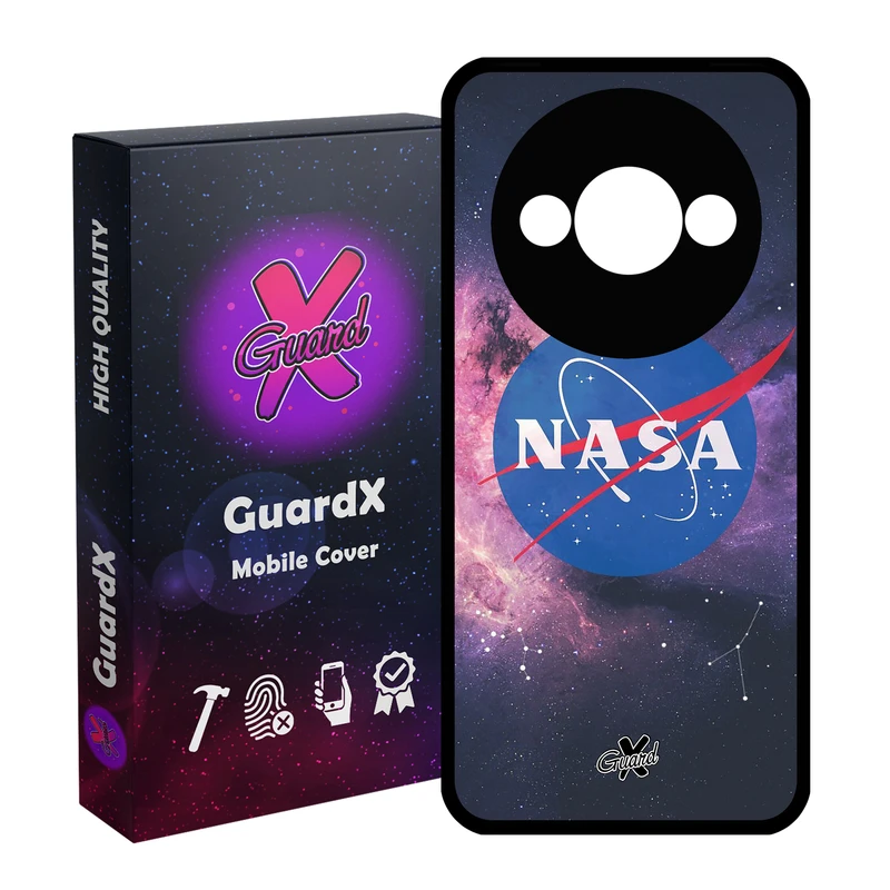 کاور گارد ایکس طرح Nasa مدل قاب Glass10012 مناسب برای گوشی موبایل شیائومی Redmi A3 4G/ A3X 4G/ Poco C61