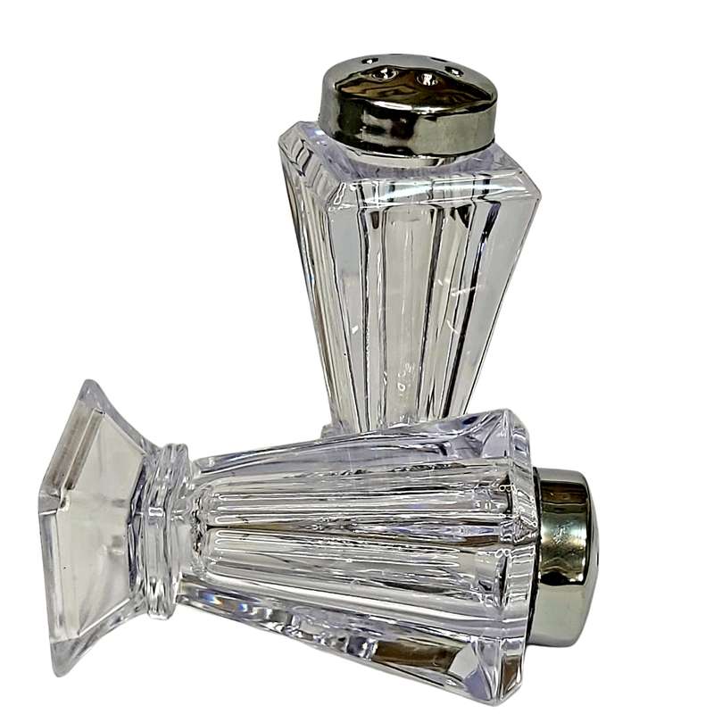 نمکدان مدل کریستاله زمرد کد 02-1002 مجموعه 2 عددی