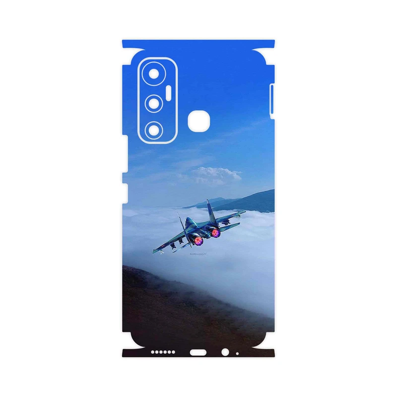 برچسب پوششی ماهوت مدل Fighter plane Su27-FullSkin مناسب برای گوشی موبایل اینفینیکس Hot 11