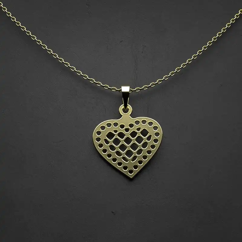 گردنبند طلا 18 عیار زنانه مدوپد مدل هندسی کد CA10148