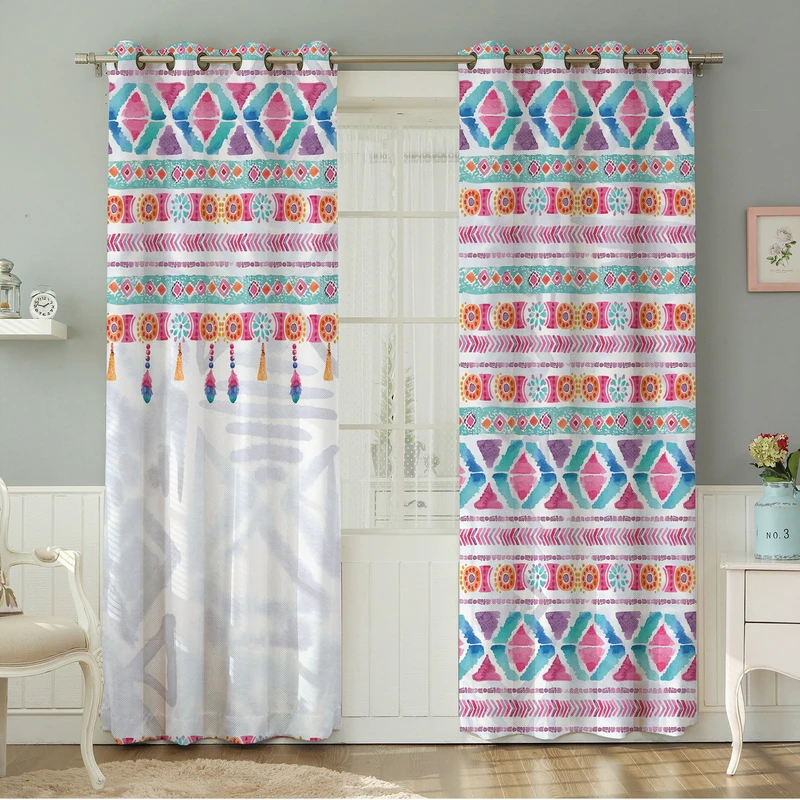 پرده نیروانا طرح مدرن  مدل هازان کد 4855سایز 140×280 سانتی متر