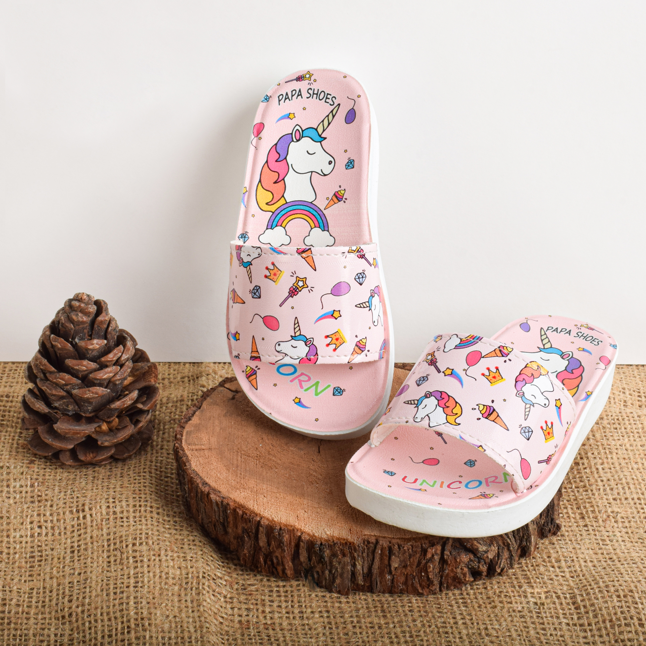 دمپایی دخترانه مدل یونیکورن PK..3525